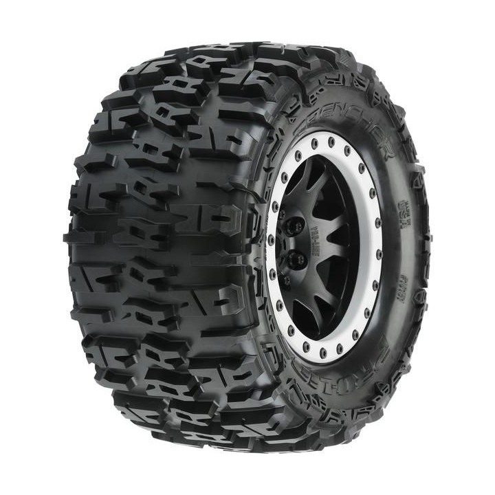 Pro-Line kolo 4.3", pneu Trencher Pro-Loc, disk Impulse H24 černo-šedý (2) (X-Maxx)