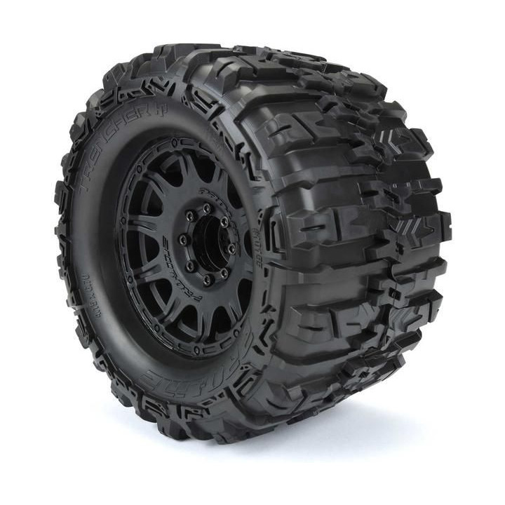 Pro-Line kolo 3.8", pneu Trencher HP Belted, disk Raid H17 černý (2)