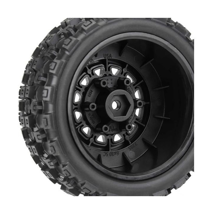 Pro-Line kolo 2.2/3.0", pneu Badlands MX M2, disk Raid H12 černý (2)
