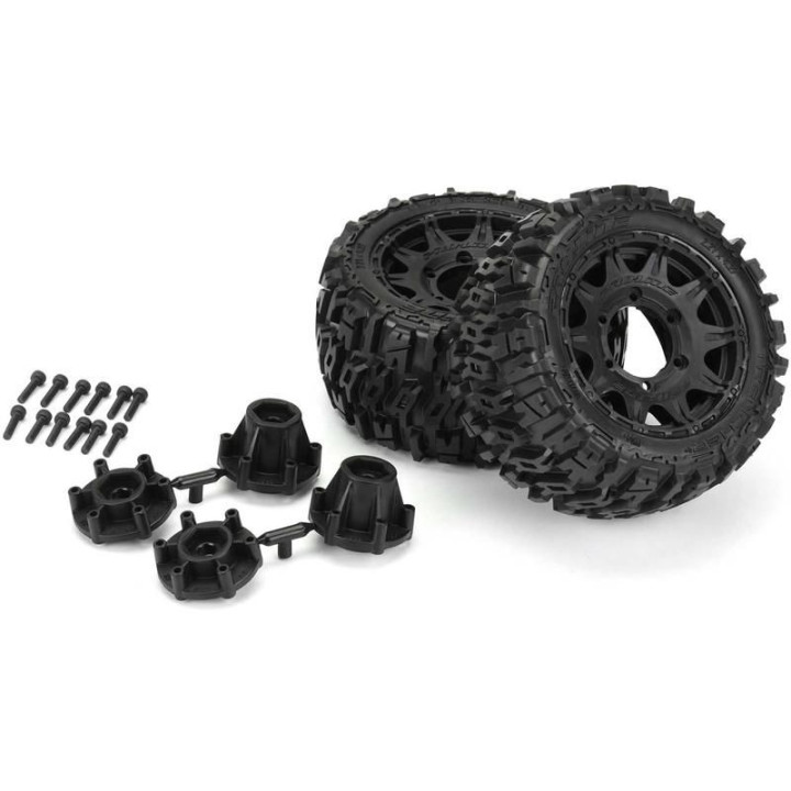 Pro-Line kolo 2.8", pneu Trencher LP, disk Raid H12 černý (2)