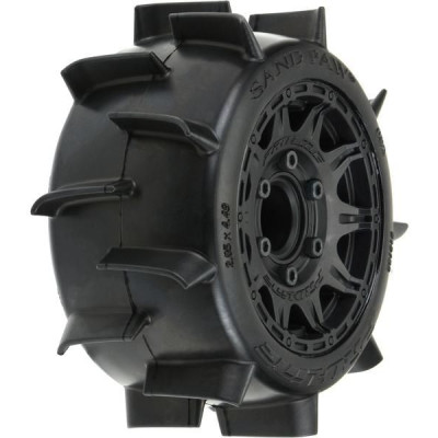 Pro-Line kolo 2.8", pneu Sand Paw LP, disk Raid H12 černý (2)