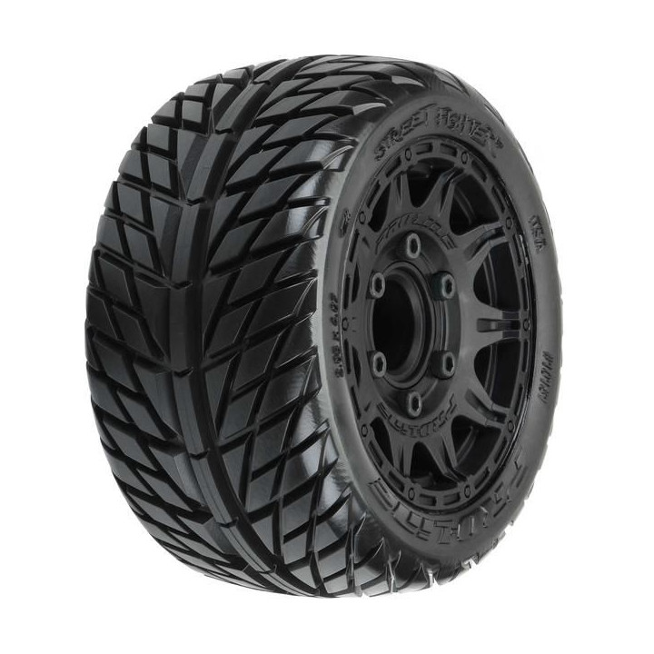 Pro-Line kolo 2.8", pneu Street Fighter LP, disk Raid H12 černý (2)