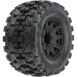 Pro-Line kolo 3.8", pneu Badlands MX38 HP Belted, disk Raid H17 černý (2)