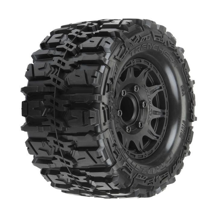 Pro-Line kolo 2.8", pneu Trencher HP Belted, disk Raid H12 černý (2)