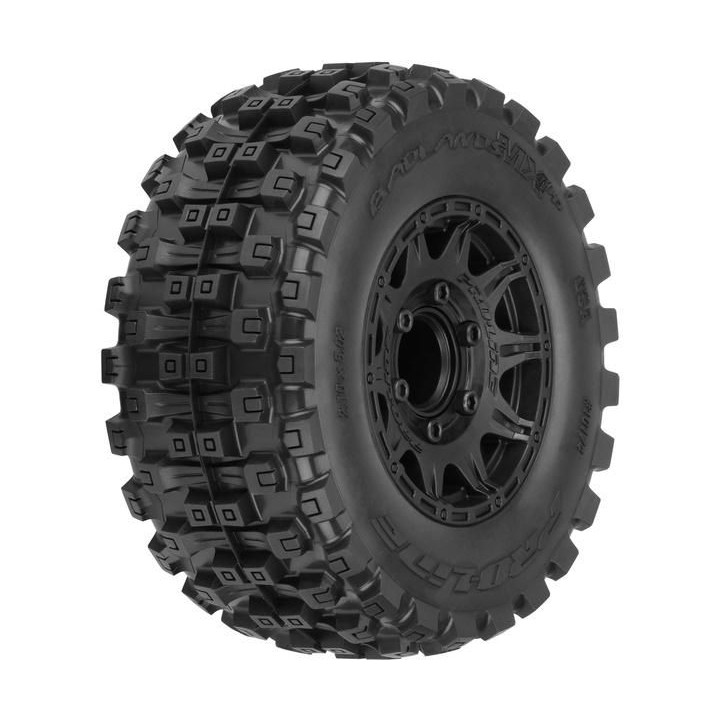 Pro-Line kolo 2.8", pneu Badlands MX28 Belted, disk Raid H12 černý (2)