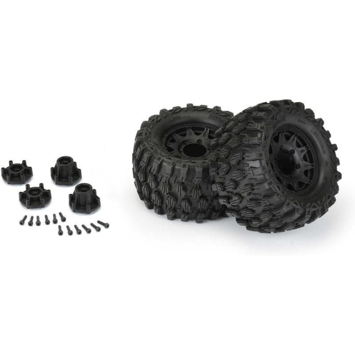 Pro-Line kolo 2.8", pneu Hyrax, disk Raid H12 černý (2)