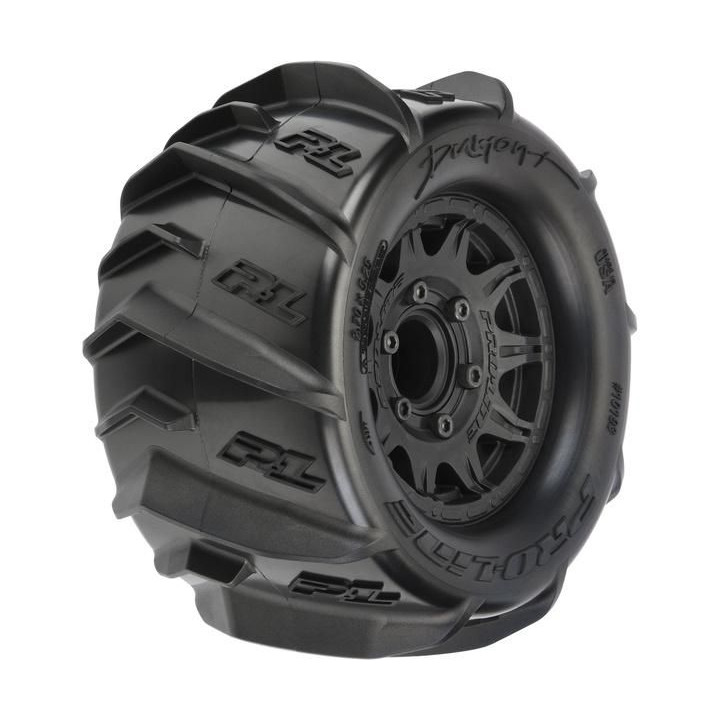 Pro-Line kolo 2.8", pneu Dumont, disk Raid H12 černý (2)