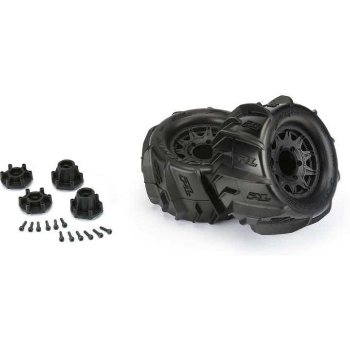 Pro-Line kolo 2.8", pneu Dumont, disk Raid H12 černý (2)
