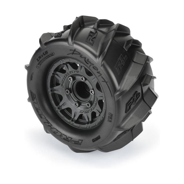 Pro-Line kolo 2.8", pneu Dumont, disk Raid H12 černý (2)