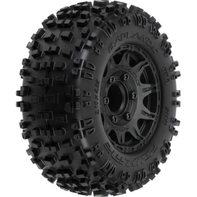 Pro-Line kolo 2.8", pneu Badlands, disk Raid H12 černý (2)