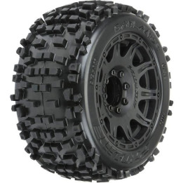 Pro-Line kolo 3.8", pneu Badlands, disk Raid H17 černý (2)