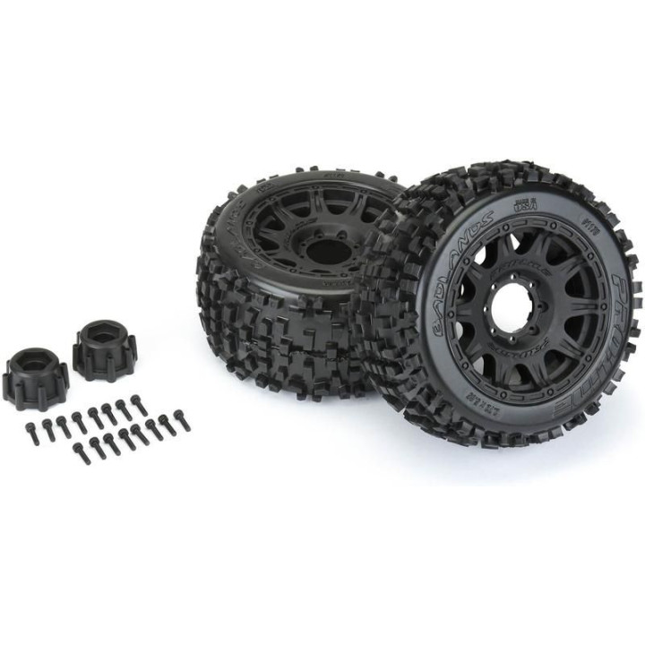 Pro-Line kolo 3.8", pneu Badlands, disk Raid H17 černý (2)