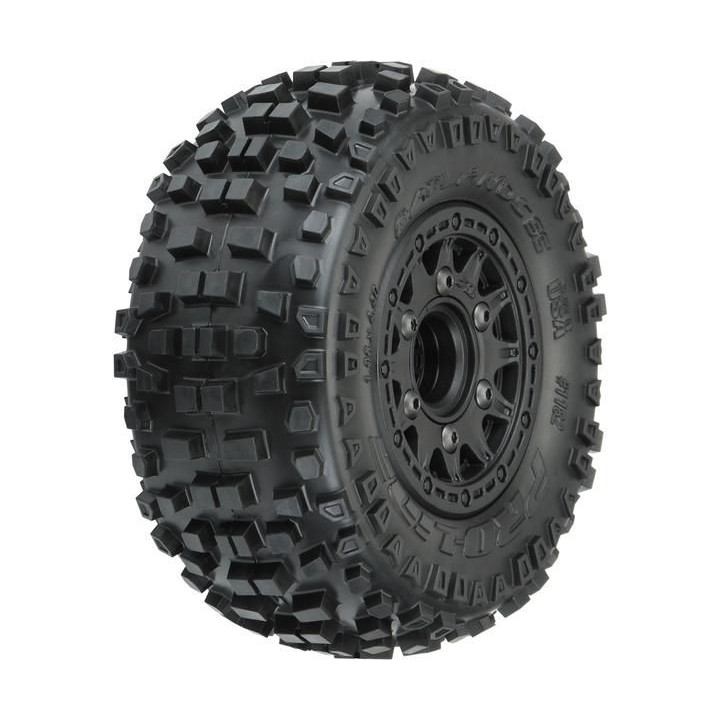 Pro-Line kolo 2.2/3.0", pneu Badlands, disk Raid H12 černý (2)