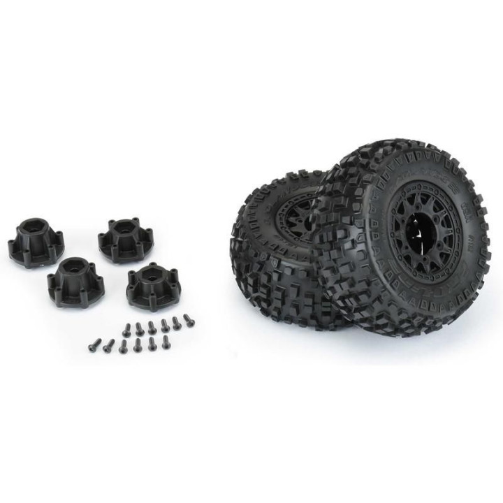 Pro-Line kolo 2.2/3.0", pneu Badlands, disk Raid H12 černý (2)