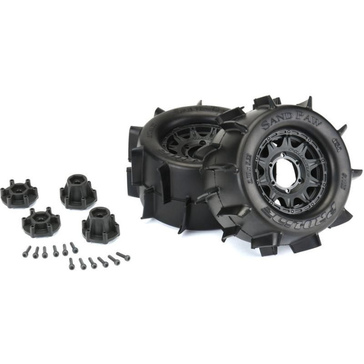 Pro-Line kolo 2.8", pneu Sand Paw, disk Raid H12 černý (2)