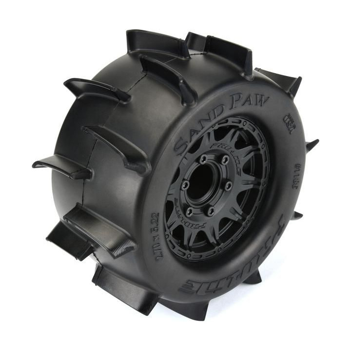 Pro-Line kolo 2.8", pneu Sand Paw, disk Raid H12 černý (2)