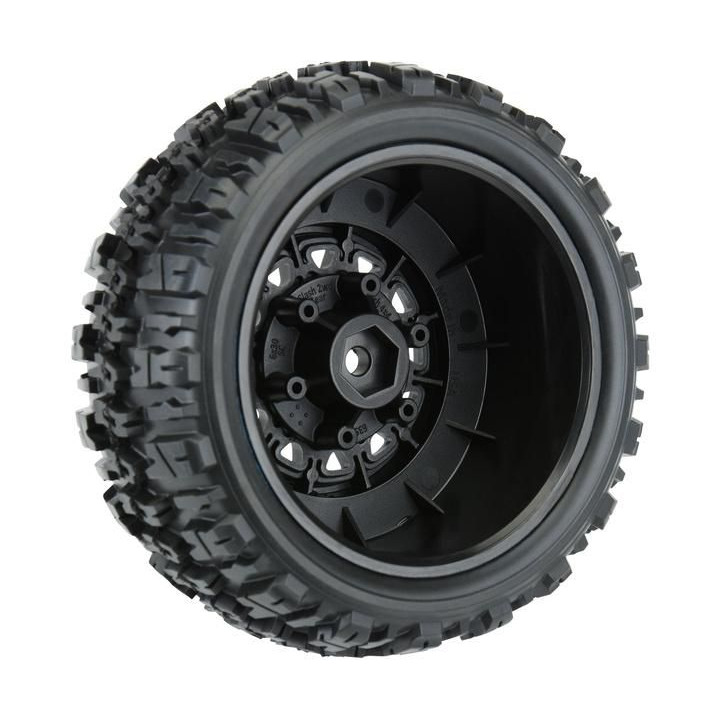 Pro-Line kolo 2.2/3.0", pneu Trencher X, disk Raid H12 černý (2)