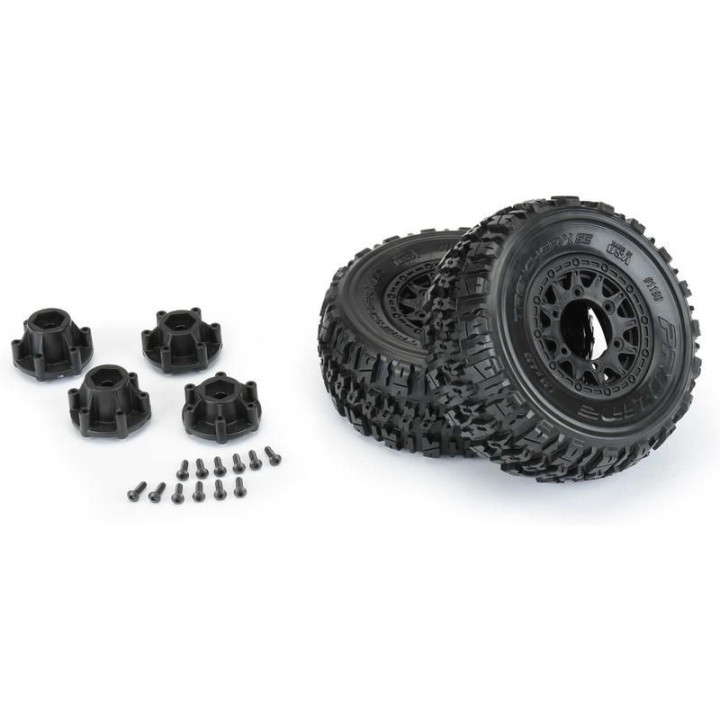 Pro-Line kolo 2.2/3.0", pneu Trencher X, disk Raid H12 černý (2)