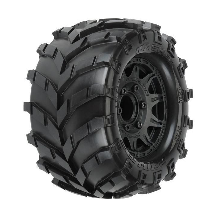 Pro-Line kolo 2.8", pneu Masher, disk Raid H12 černý (2)