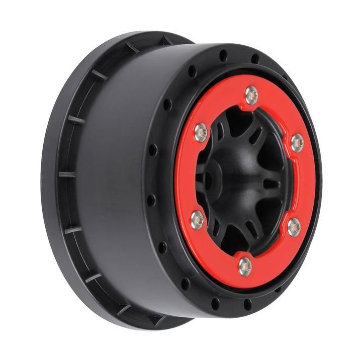 Pro-Line disk 2.2/3.0" Split Six zadní H12 červeno-černý (2)