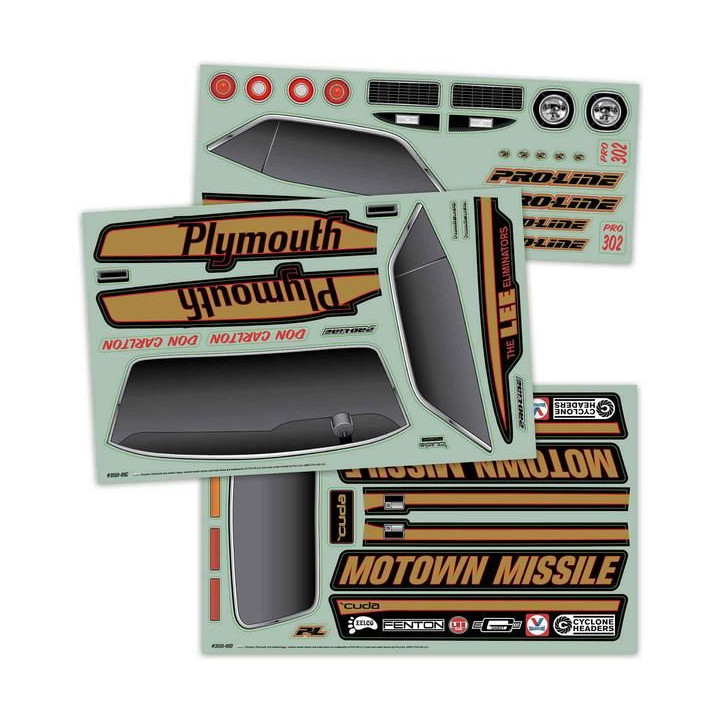 Pro-Line karosérie 1:10 Plymouth Barracuda Motown Missile 1972 (Drag Car)