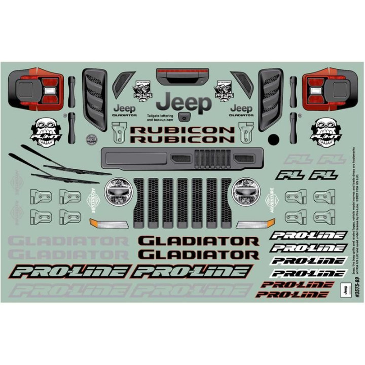 Pro-Line karosérie 1:10 Jeep Gladiator Rubicon (Arrma Granite)