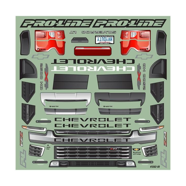 Pro-Line karosérie 1:8 Chevrolet Silverado 2500 HD 2021 (E-Revo 2.0, Maxx)