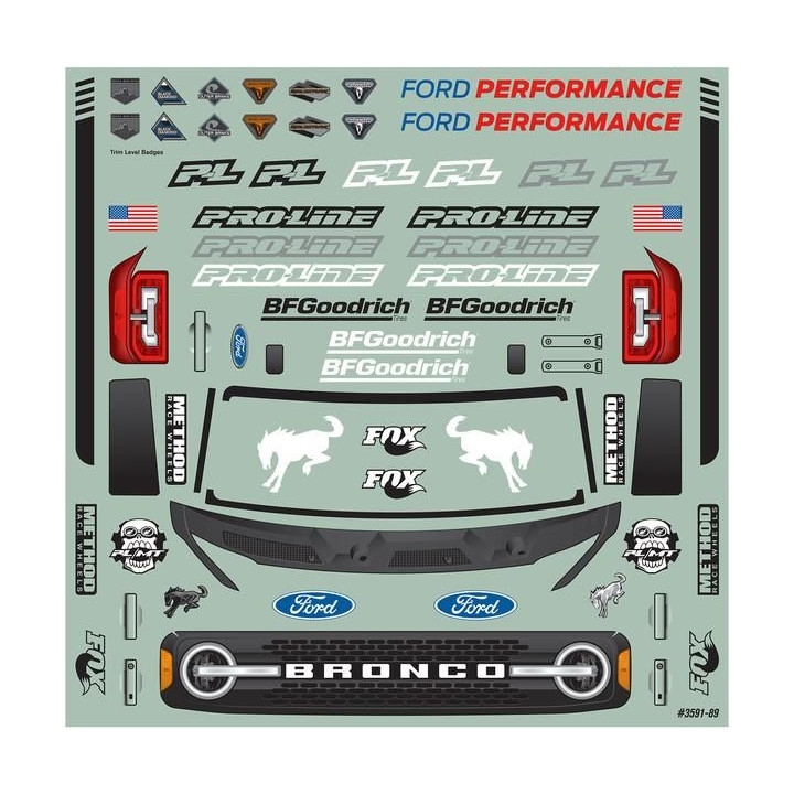 Pro-Line karosérie 1:10 Ford Bronco 2021 (Stampede, Granite, Vorteks)