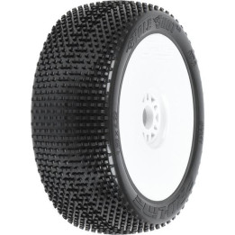 Pro-Line kolo 3.3", pneu Hole Shot 2.0 S3 Buggy, disk H17 bílý (2)