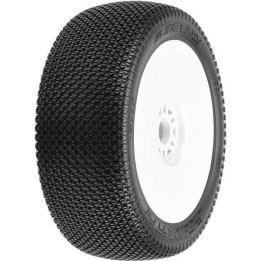 Pro-Line kolo 3.3", pneu Slide Lock M3 Buggy, disk H17 bílý (2)