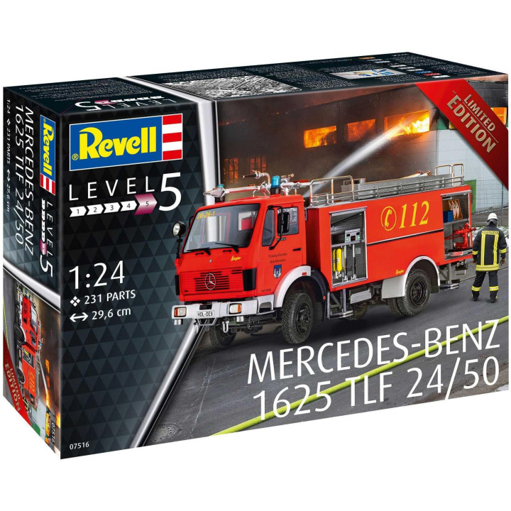 Plastic ModelKit truck 07516 - Mercedes-Benz 1625 TLF 24/50 (1:24)