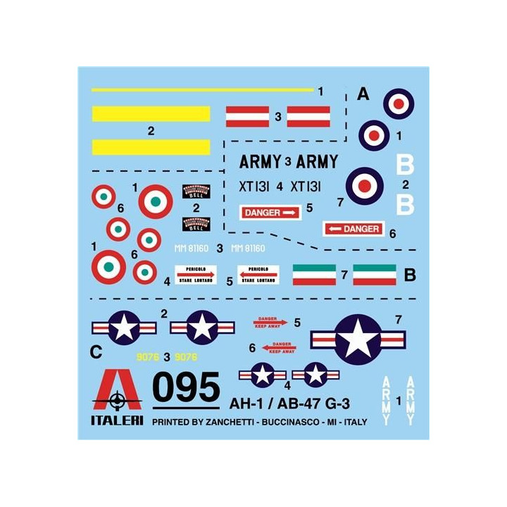 Model Kit vrtulník 0095 - AH-1/AB-47 (1:72)