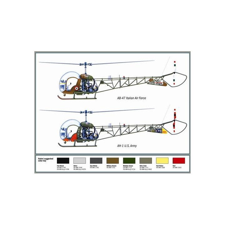 Model Kit vrtulník 0095 - AH-1/AB-47 (1:72)