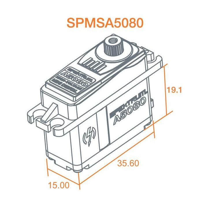 Spektrum servo A5080 9.4kg.cm 0.094s/60° MT/HS Min