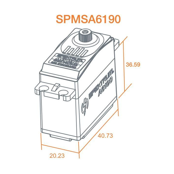 Spektrum servo A6190 8.3kg.cm 0.13s/60° MG HV