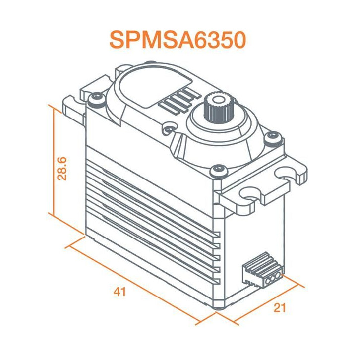 Spektrum servo A6350 61.4kg.cm 0.095s/60° BL HV