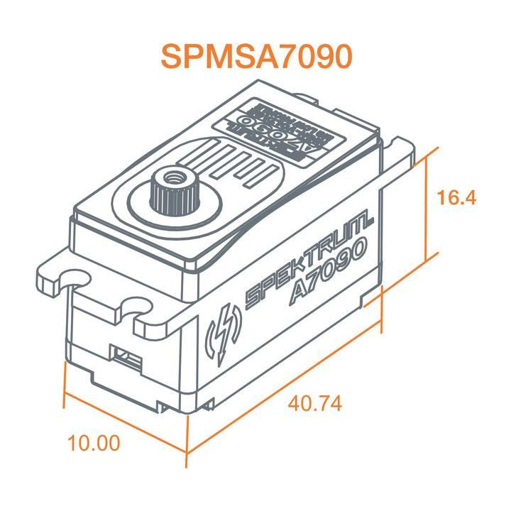 Spektrum servo A7090 18kg.cm 0.068s/60° nízké BL M