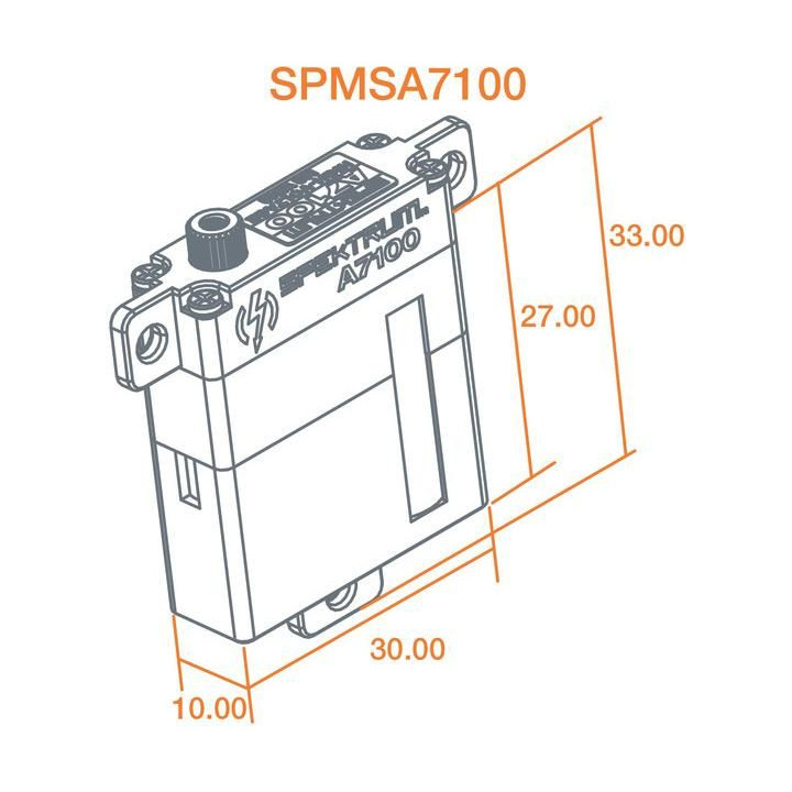 Spektrum servo A7100 8.3kg.cm 0.078s/60° úzké MT/M