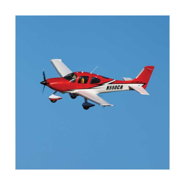 E-flite Cirrus SR-22T 1.5m červený SAFE Select BNF Basic