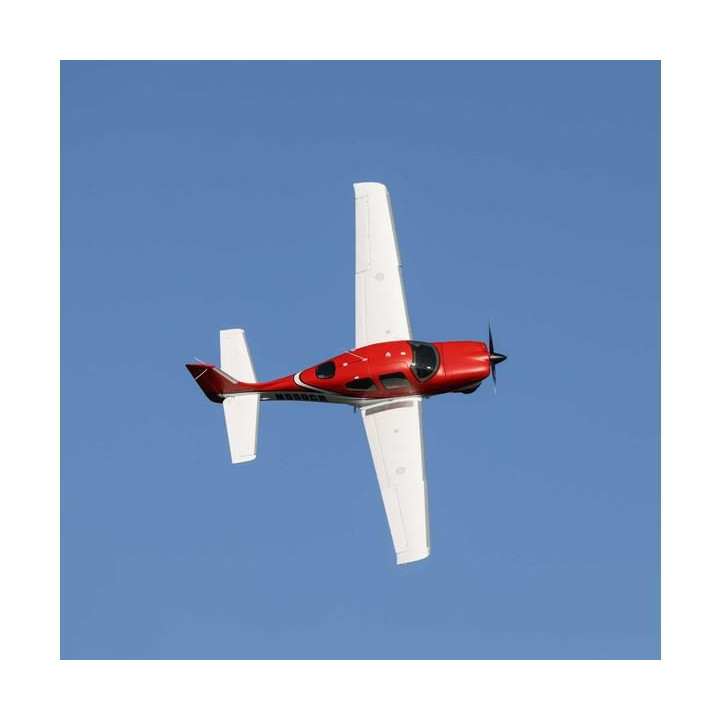 E-flite Cirrus SR-22T 1.5m červený SAFE Select BNF Basic
