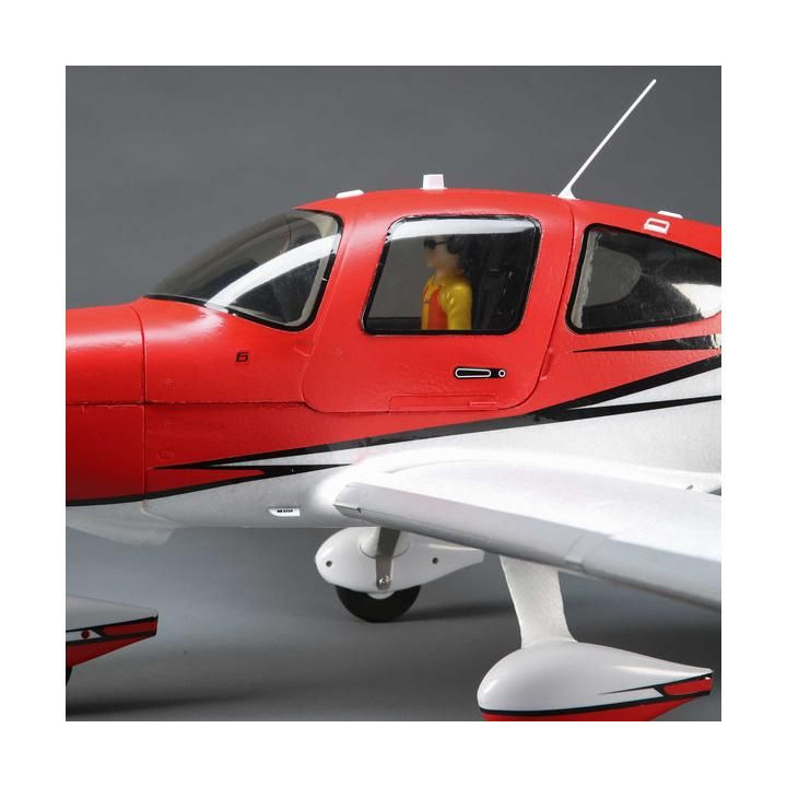 E-flite Cirrus SR-22T 1.5m červený SAFE Select BNF Basic