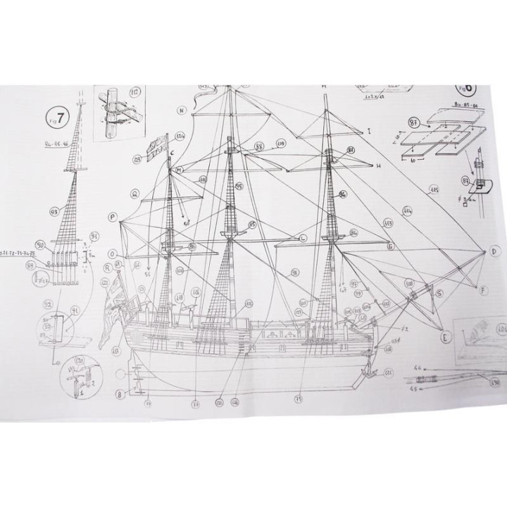 MINI MAMOLI H.M.S. Endeavour 1:143 kit
