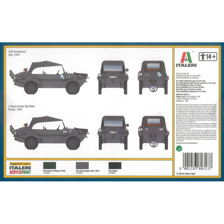 Model Kit military 0313 - Kfz. 69 SCHWIMMWAGEN (1:35)