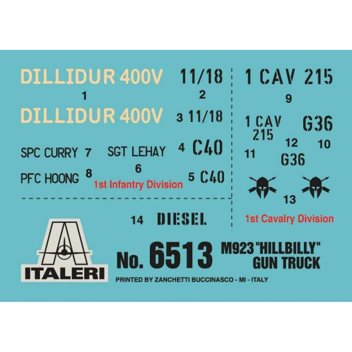 Model Kit military 6513 - M923 "HILLBILLY" Gun Truck (1:35)