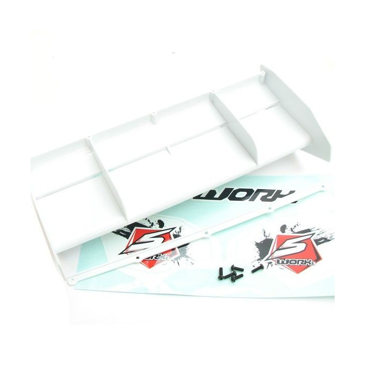 SWORKz 1/8 Off Road FORMULE RACE 2.0 zadní spojler, bílý, 1 ks.
