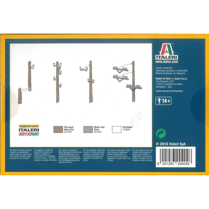 Model Kit doplňky 0404 - TELEGRAPH POLES (1:35)