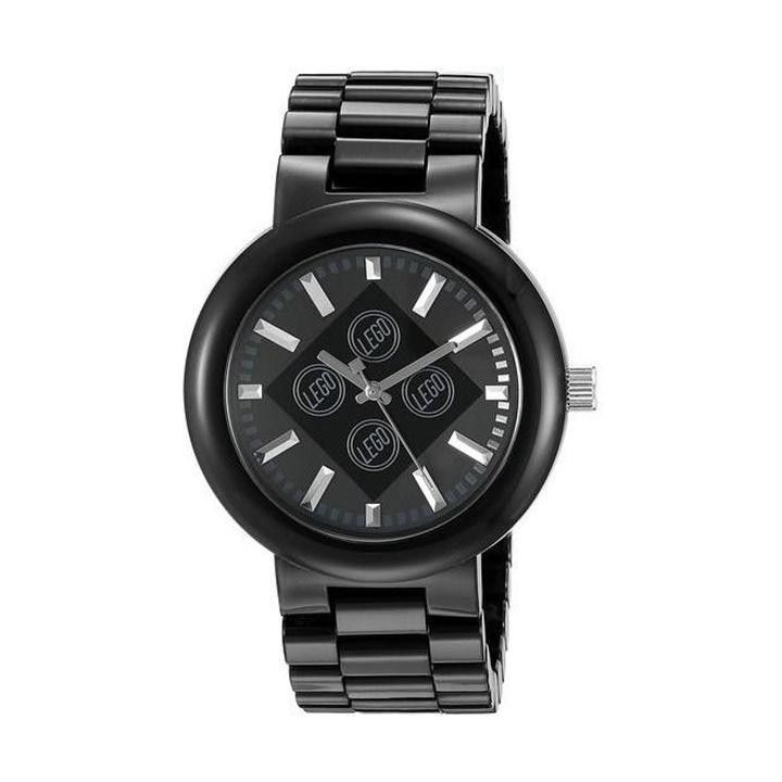 LEGO LEGO hodinky pro dospělé 4 Stud Brick Black/Chrome LEGO9007705