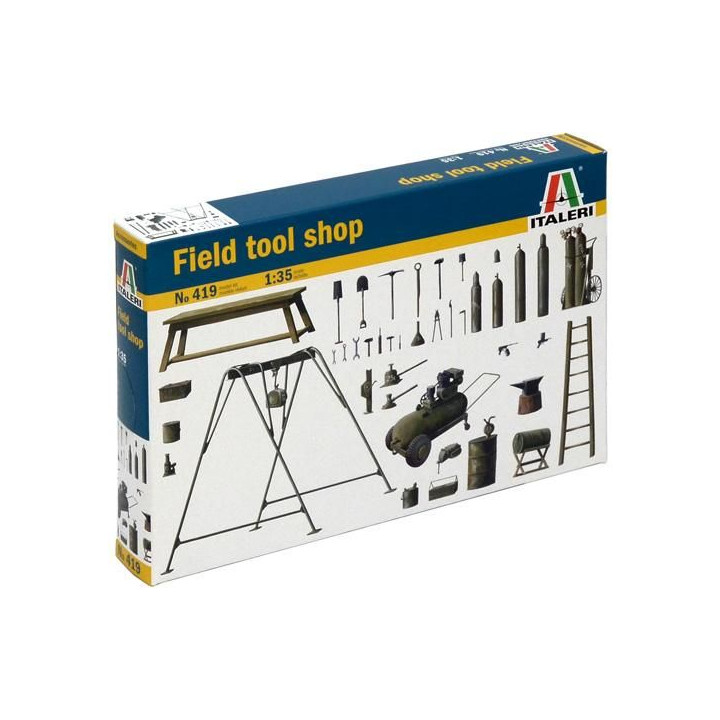 Model Kit doplňky 0419 - FIELD TOOL SHOP (1:35)