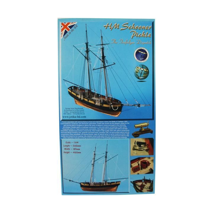 CALDERCRAFT H.M. Pickle škuner 1805 1:64 kit