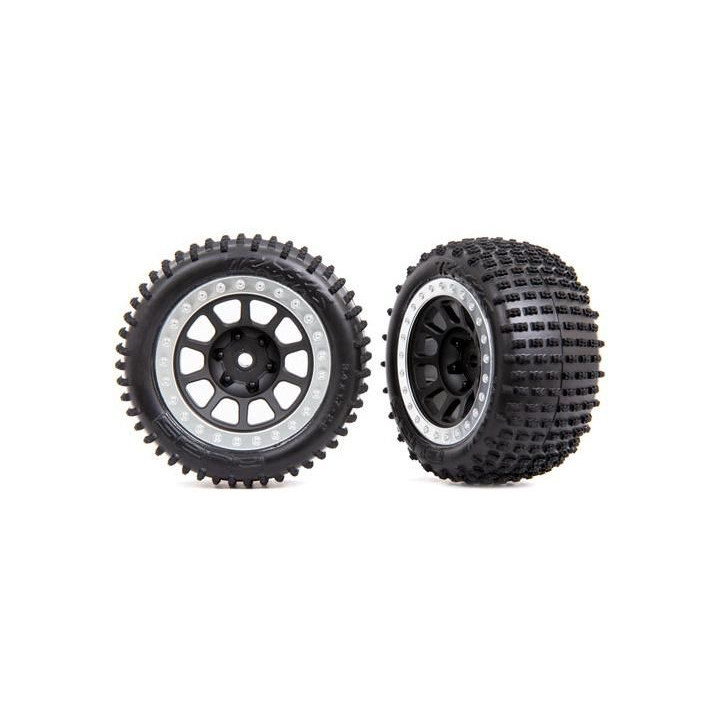 Traxxas kolo 2.2", disk šedý/chromovaný, pneu Alias (2) (zadní)